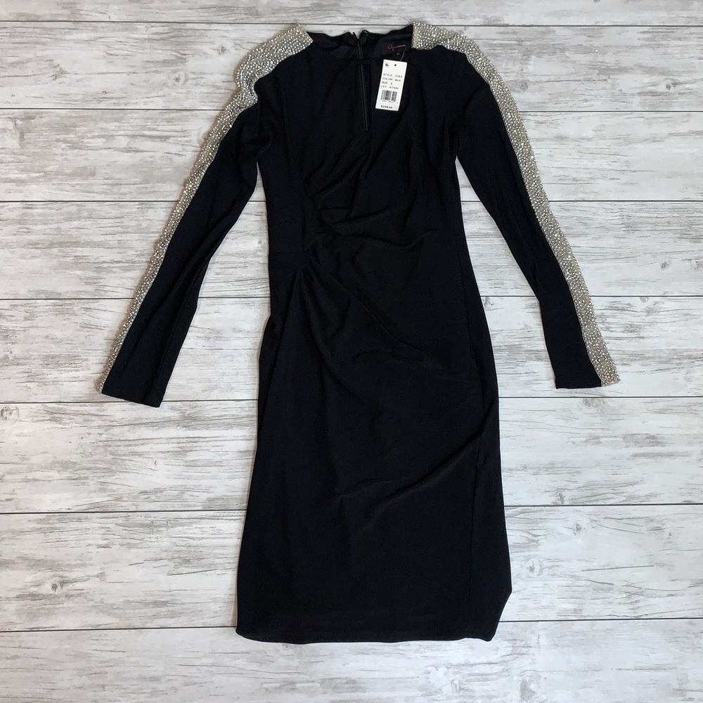 Aqua Dresses Black Dress With Rhinestones 0 NWT
